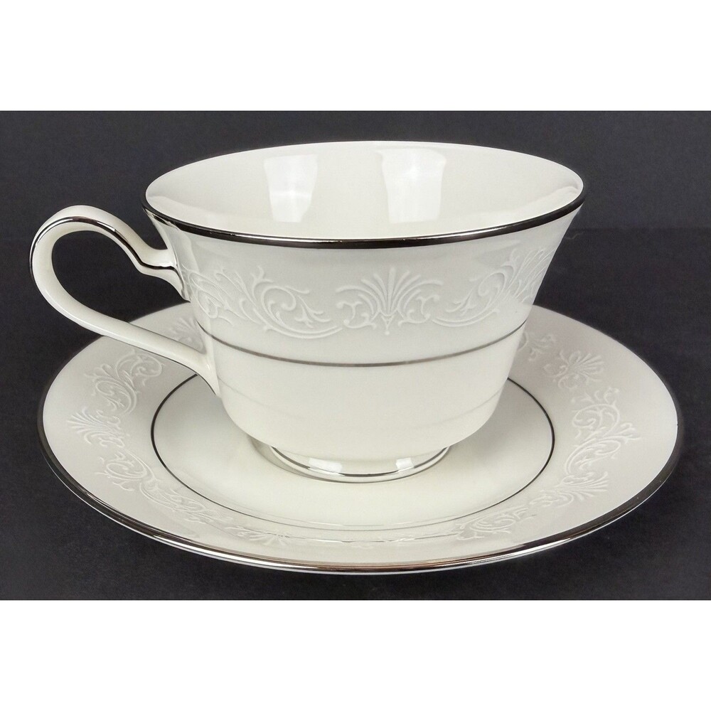 Vintage Noritake Marseille Footed Cup & Saucer, Grannycore, Cottagecore